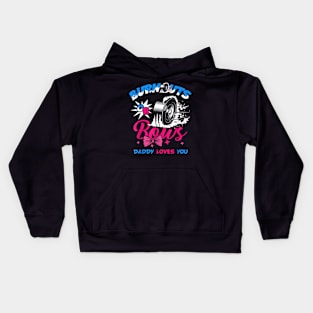 Funny Gender Reveal Burnout Or Bows Kids Hoodie